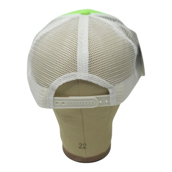 Nintendo Logo Mesh Snapback Cap Trucker Baseball Foam Hat NES Neon Green NEW - Picture 4 of 13